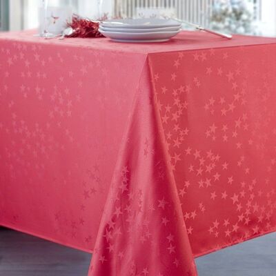 MANTEL PALOMA ROJO RECT 150X350