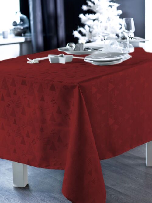 PINEDE ROUGE/OR NAPPE RECT 150X300