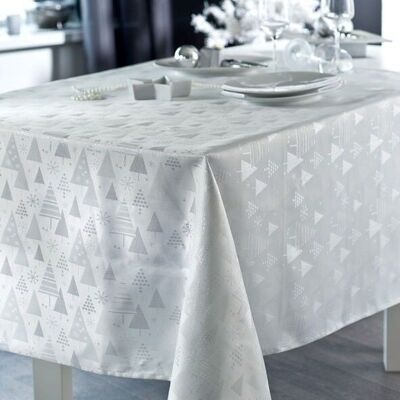 PINEDE TOVAGLIA RETTANGOLARE BIANCO/ARGENTO 150X250