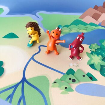 Tapis de jeu - Little Dragon Coconut Dragon Island avec figurines 3