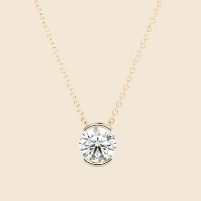 Half Iris Round Kette - 14k Gold