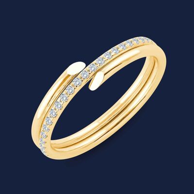 Helix Diamond Ring