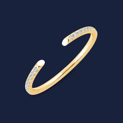 Helix aperto anello di diamanti