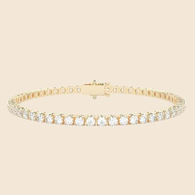 Bracciale Tennis Giglio - Oro 14k