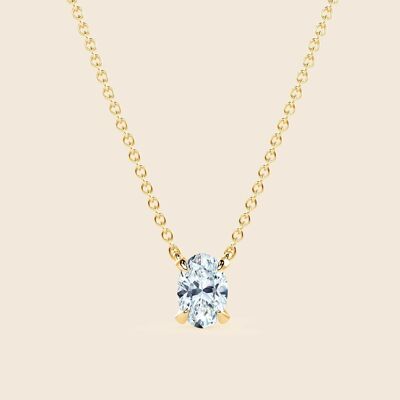 Collier Lily Ovale - Or 18 Carats