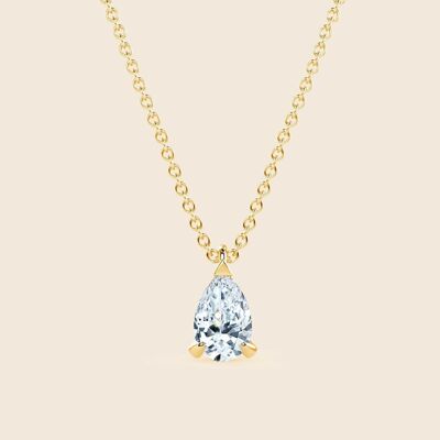 Collier Lys Poire - Or 18k