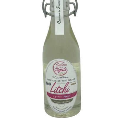 Artisanal Lychee syrup 25 cl