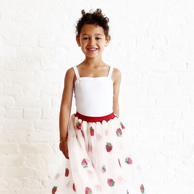 Sequin Strawberry Long Petticoat