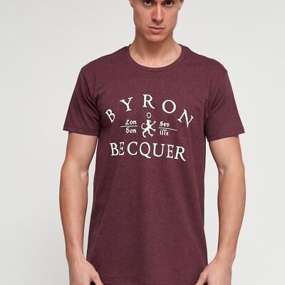 Burgunderrotes London/Sevilla-T-Shirt