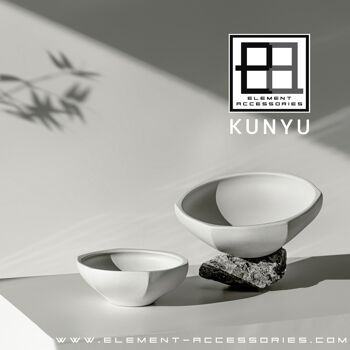 Bol de style asiatique moderne, design et finition haut de gamme, KUNYU30WH 2