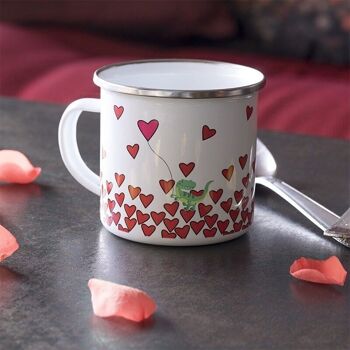 Mug Lovely / St Valentin - Métal émaillé 1