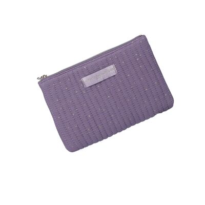 Parma quilted pouch with golden polka dots