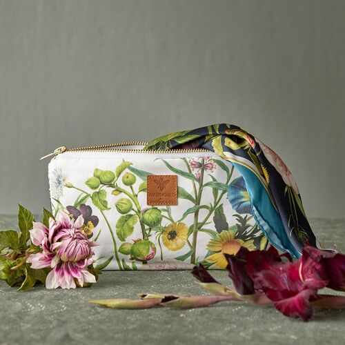 Cosmetic bag (bottom) - Flower Garden JL