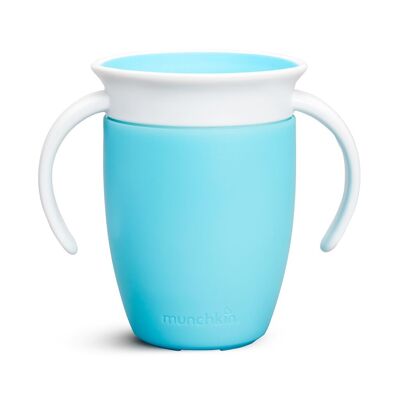 Tazza antigoccia Miracle 360º con manici 200 ml - Blu