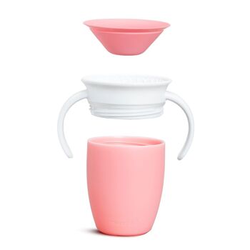 Tasse anti-goutte Miracle 360º avec poignées 200ml - Rose 4