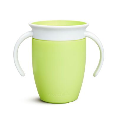 Miracle 360º anti-drip mug with handles 200ml - Green
