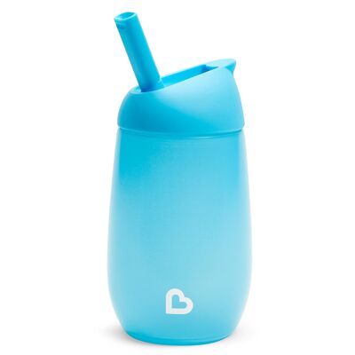 Simple Clean Tumbler with Detachable Straw - Blue