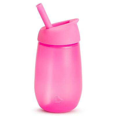 Simple Clean Tumbler with Detachable Straw - Pink