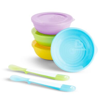 Pack cuencos con tapas y cucharas Love-a-Bowls (10 piezas)