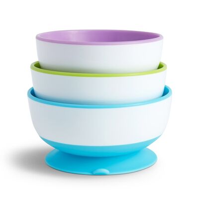 Pack of Stay-Put suction cup bowls (3 units)
