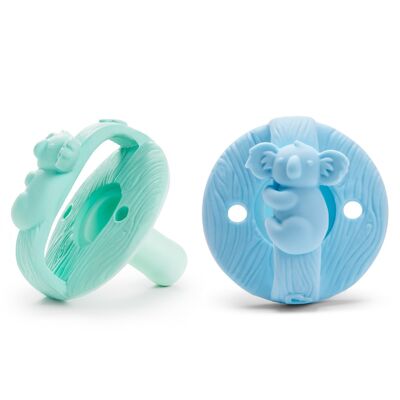 Koala silicone pacifier pack (2 units)