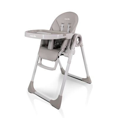 Chaise haute CARLA de Nania – Inclinable et réglable en hauteur – Beige