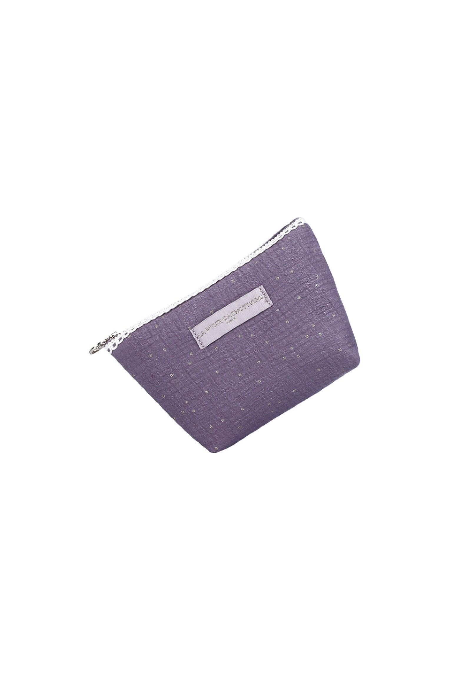 Pochette Parma con frange e pois dorati