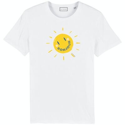 Imprimé "BONJOUR" T-shirt unisexe