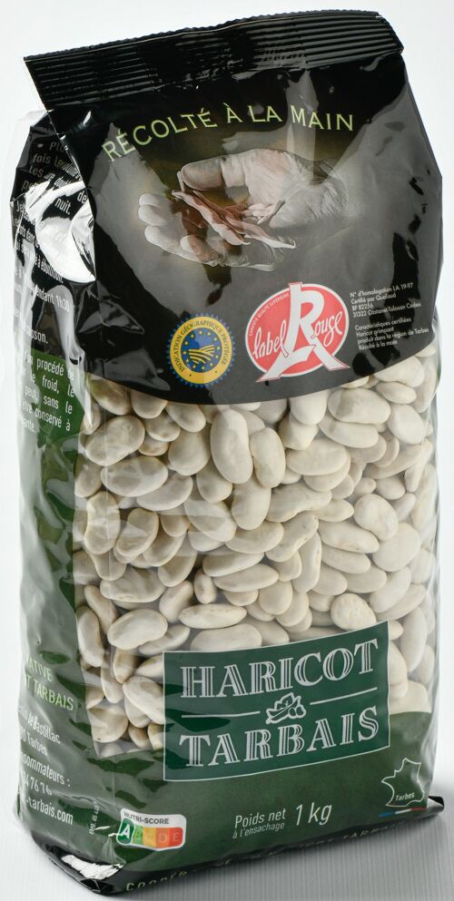 Sachet de Haricots Tarbais IGP LABEL ROUGE, 1 KILO