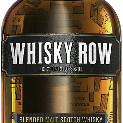 Whisky Row, fumo e torba, whisky di malto scozzese miscelato 70cl