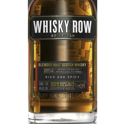 Whisky Row, reichhaltig und würzig, Blended Scotch Malt Whisky 70cl