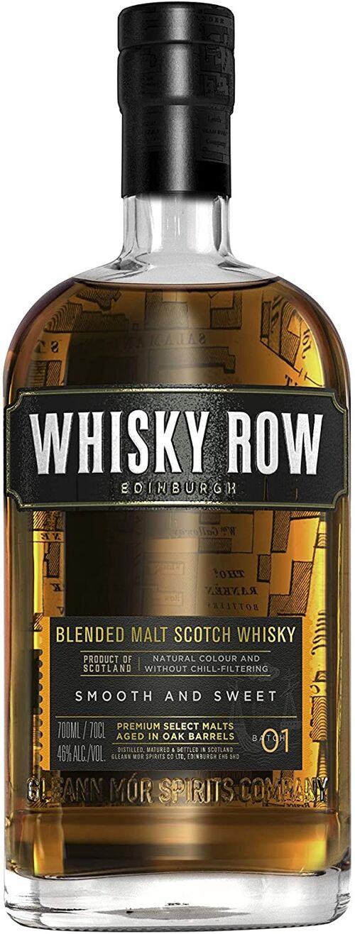 Whisky Row, Smooth and Sweet, Blended Scotch Malt Whisky 70cl