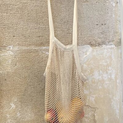 organic cotton shopping net bag