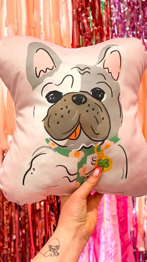 White French Bulldog - Decorative - Shaped Pillow