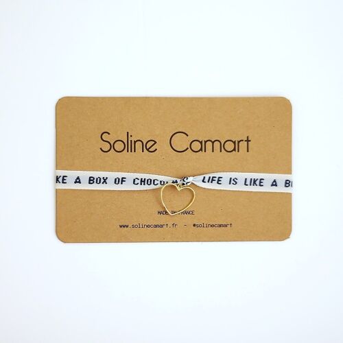 LIFE IS LIKE A BOX OF CHOCOLATES - Coeur doré