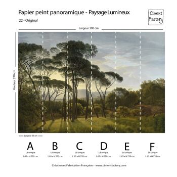 Papier Peint Panoramique Paysage Lumineux - Original 4