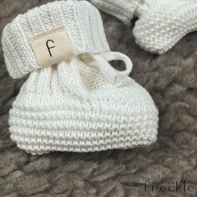 Organic Cotton Knitted Booties
