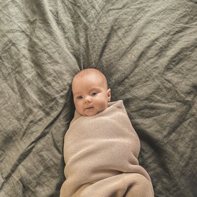 Organic Cotton Knitted Blanket