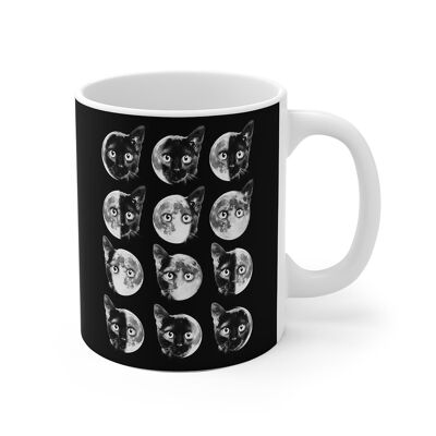 Taza Gatito Fases Lunaires