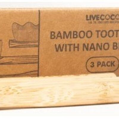 Brosse à dents en bambou (poils nano pour enfants)