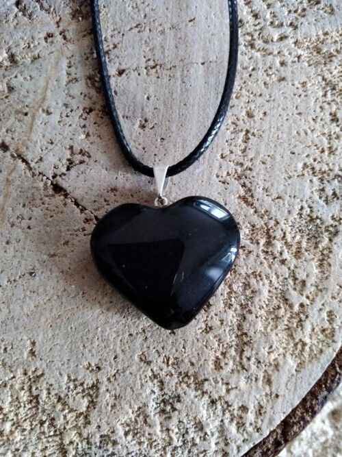 Coeur obsidienne noire-Mexique