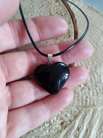 Coeur obsidienne noire-Mexique 2