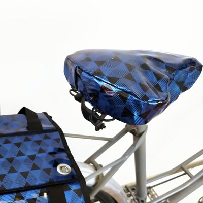 Seat cover - midnight blue & black