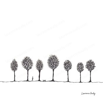 AFFICHE DESSIN POETIQUE ARBRE N°02 5