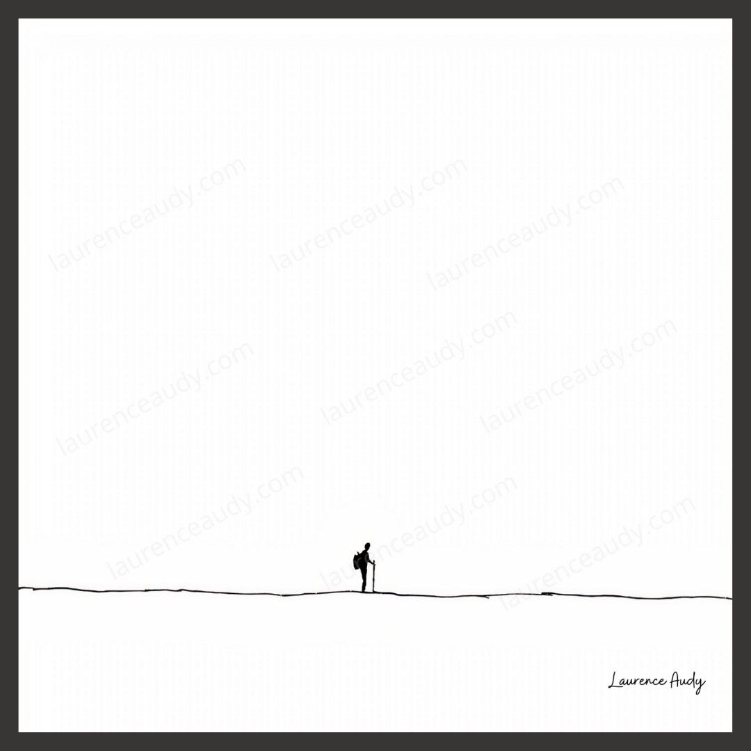 RAHMEN ODER POSTER POETISCHE BERGZEICHNUNG N°03