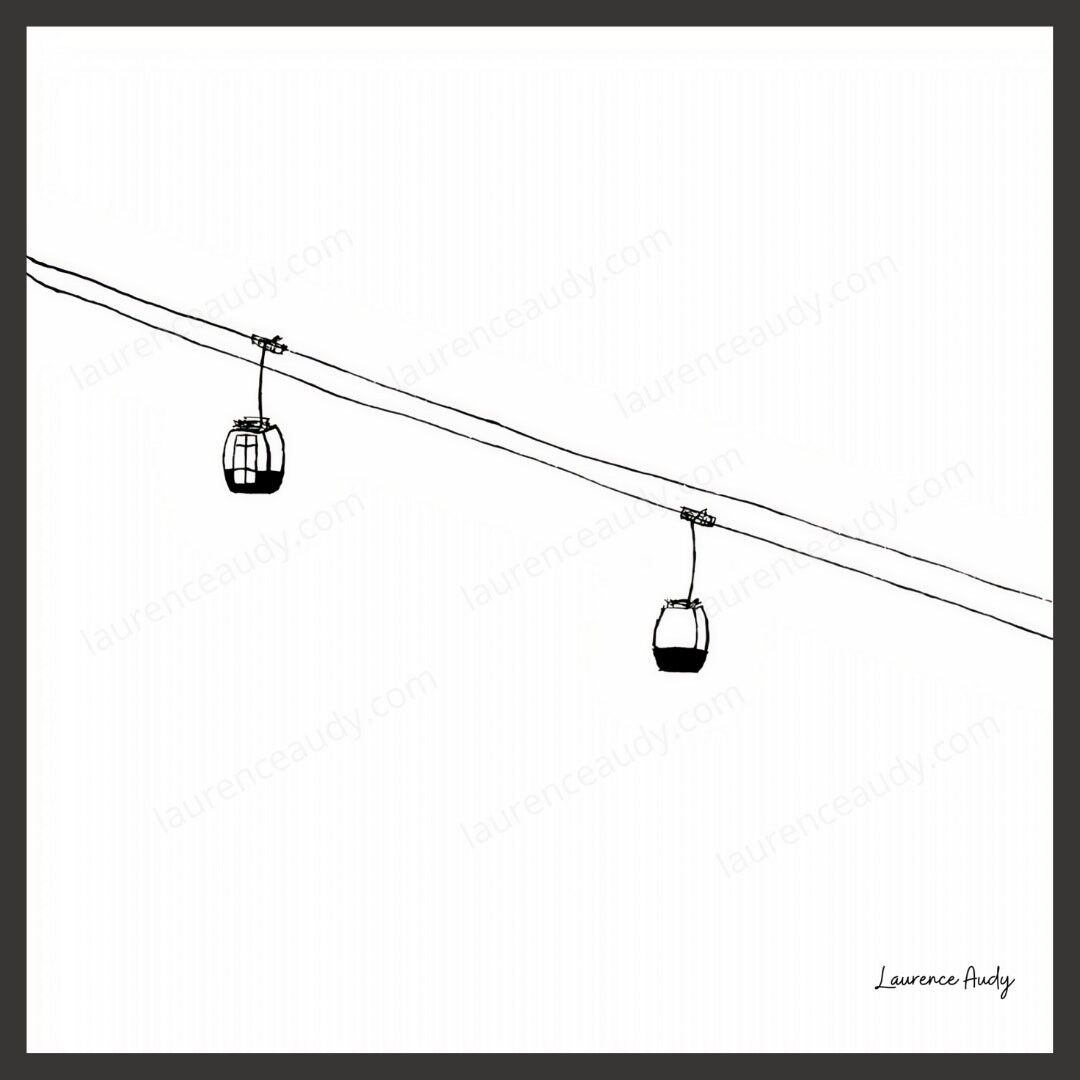 CORNICE O POSTER DISEGNO POETICO DELLA MONTAGNA N°04