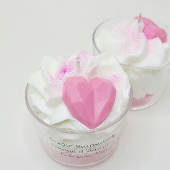 Bougie Gourmande Pomme d'Amour Rose 2