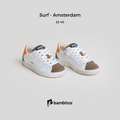 SURF - Amsterdam (baskets décontractées avec fermeture éclair à l'intérieur)