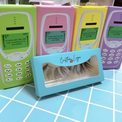 Candy phone lashes case with lashes