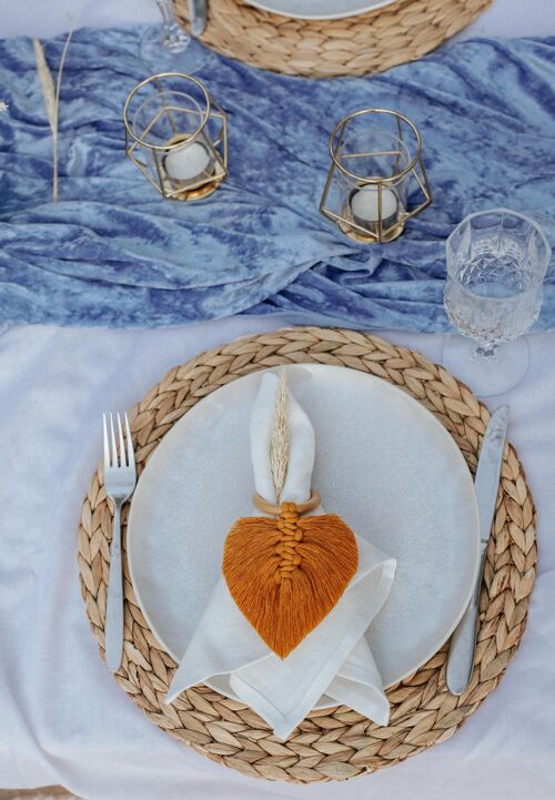 Linen napkins White